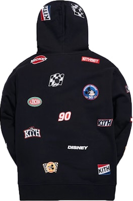 KITH x Disney Mickey AOP Patch Hoodie Black Order KITH x Disney Mickey AOP Patch Hoodie Black