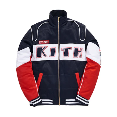 KITH Disney Twill Racing Jacket Red