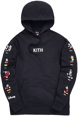 KITH x Disney Mickey Sleeve Patches Hoodie Black Buy KITH x Disney Mickey Sleeve Patches Hoodie Black