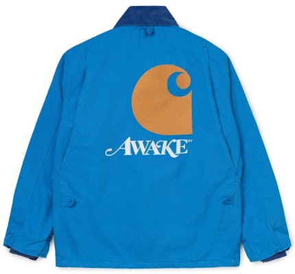 Awake x Carhartt WIP Michigan Chore Coat Blue - Novelship