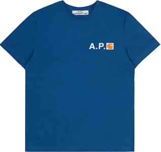 Carhartt WIP x APC 火焰蓝色T恤 Buy Carhartt WIP x APC 火焰蓝色T恤