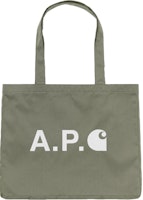 Carhartt WIP x APC Alan Shopping Bag Khaki Carhartt WIP x APC Alan Shopping Bag Khaki