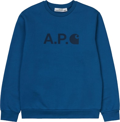 Carhartt WIP x APC Ice Sweatshirt Royal Blue Buy Carhartt WIP x APC Ice Sweatshirt Royal Blue