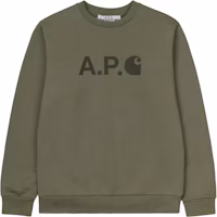 Carhartt WIP x APC Ice Sweatshirt Khaki Carhartt WIP x APC Ice Sweatshirt Khaki