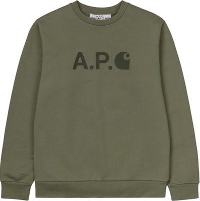 Carhartt WIP x APC Ice Sweatshirt Khaki Buy Carhartt WIP x APC Ice Sweatshirt Khaki