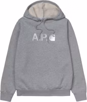 Carhartt WIP x APC Stash Hoodie Heather Grey Carhartt WIP x APC Stash Hoodie Heather Grey