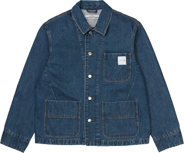 Carhartt WIP x APC Talk Coat Indigo Stonewashed Jaket Buy Carhartt WIP x APC Talk Coat Indigo Stonewashed Jaket
