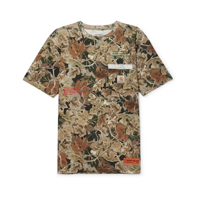 Heron Preston Carhartt Oversized CTNMB Embroidered T-Shirt Camo/Multicolor