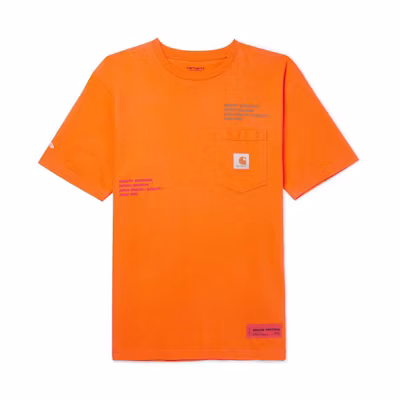 Heron Preston Carhartt Oversized Embroidered T ‘Shirt Orange/Multicolor