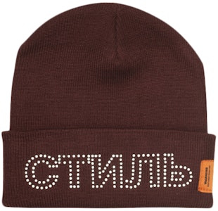 Heron Preston x Carhartt WIP Beanie Bordeaux Topi Rajut Buy Heron Preston x Carhartt WIP Beanie Bordeaux Topi Rajut