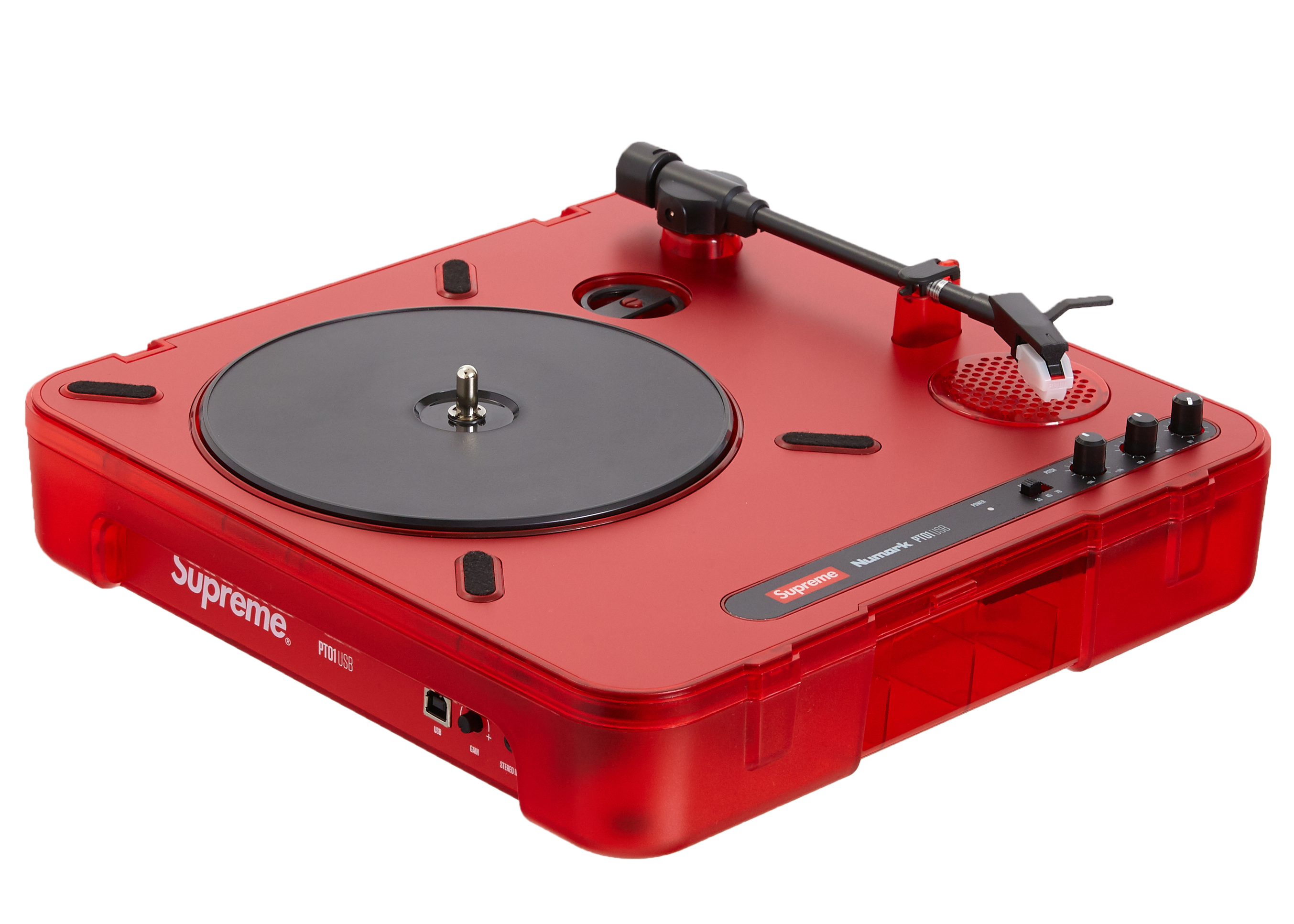 Supreme Numark PT01 Portable Turntable Red