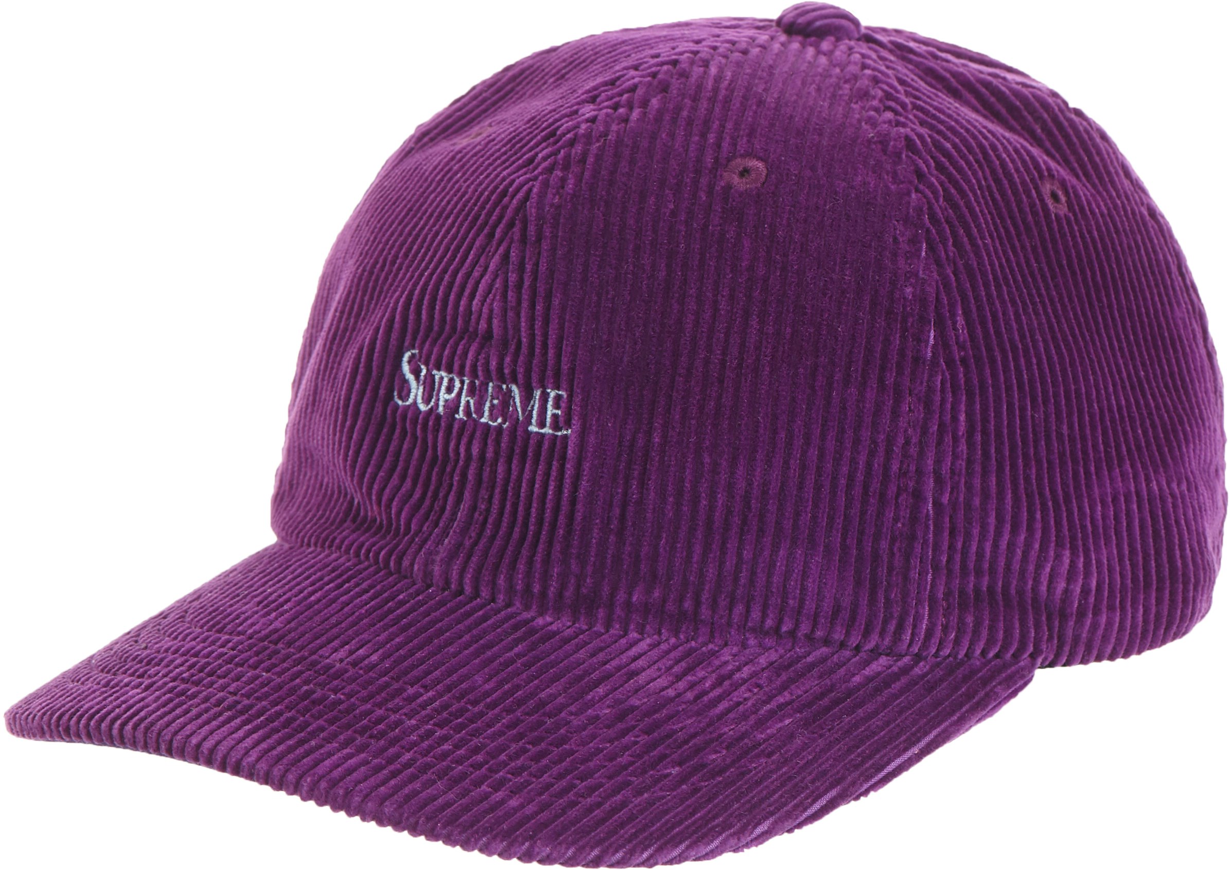 supreme-corduroy-6-panel-purple