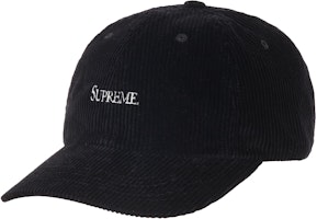 Supreme Corduroy 6-Panel Black Supreme Corduroy 6-Panel Black