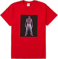 Supreme Tupac Hologram Tee Red Supreme Tupac Hologram Tee Red