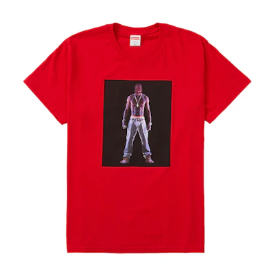 Supreme Tupac Hologram Tee Red