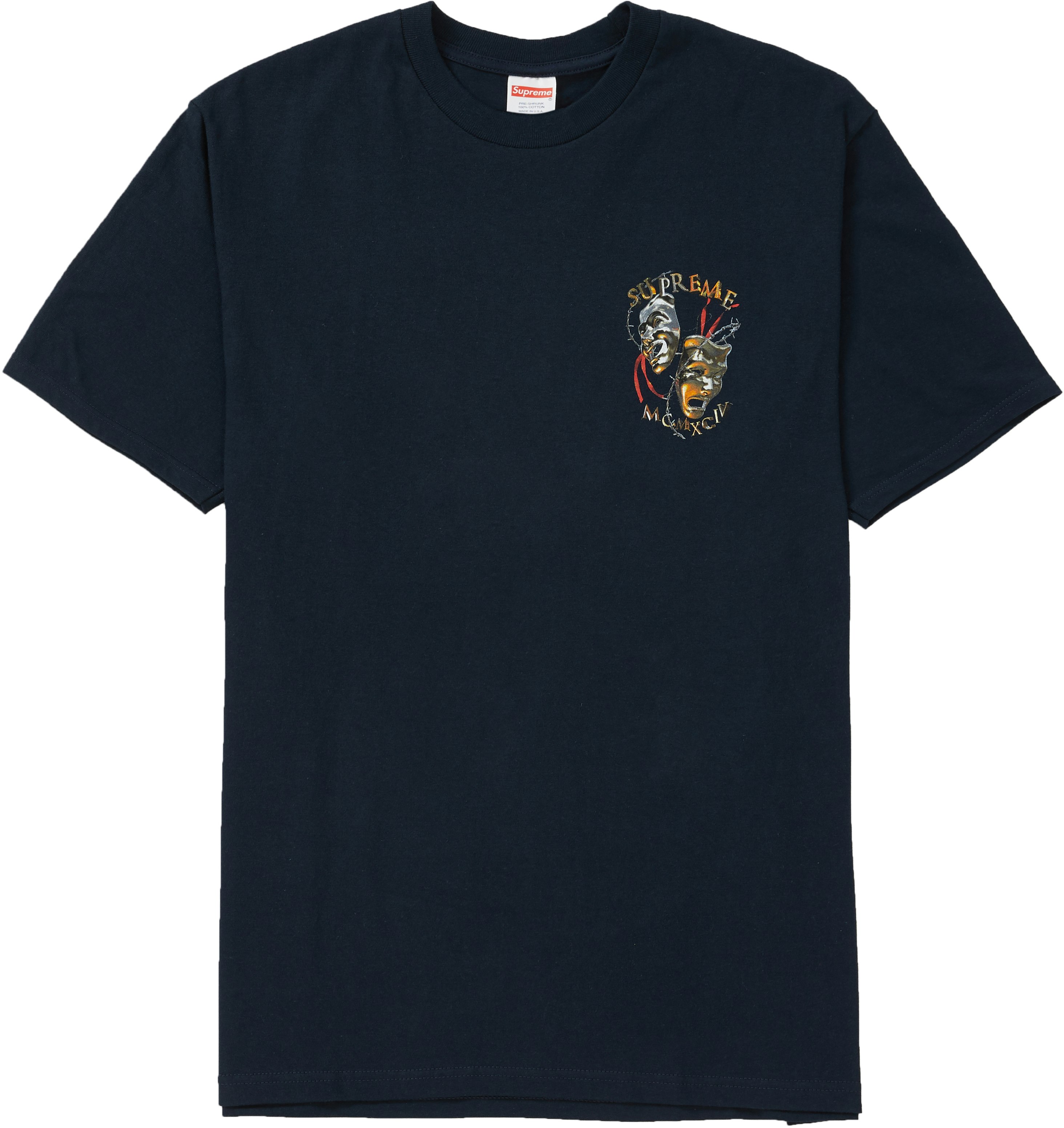 supreme-laugh-now-tee-navy