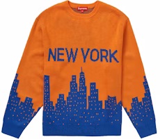 Supreme New York Sweater Orange Supreme New York Sweater Orange