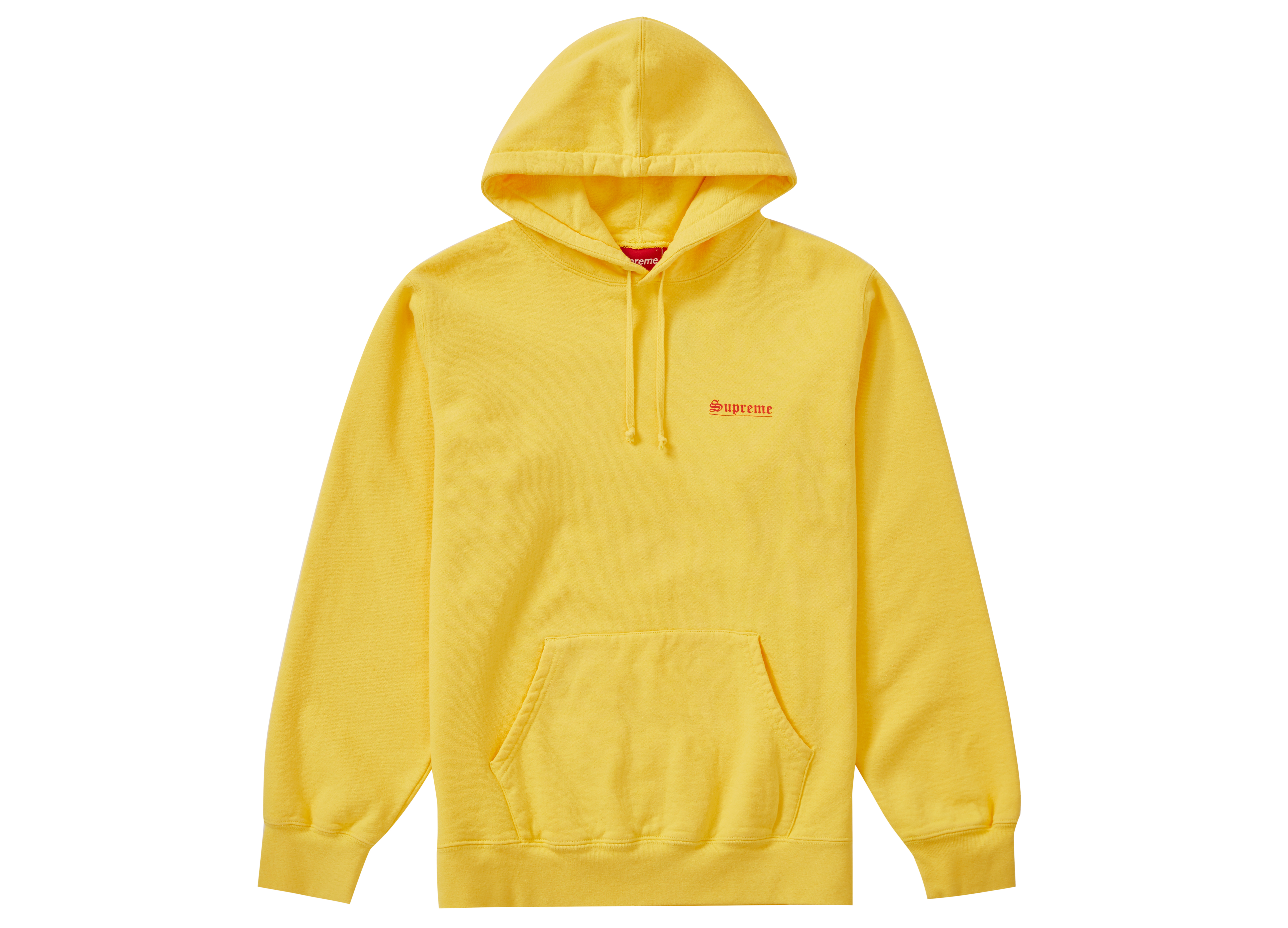 Supreme Mary Hooded Sweatshirt Yellow - Novelship
