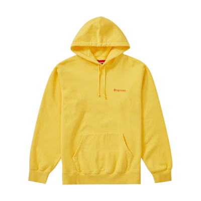 Supreme Mary Hooded Sweatshirt Yellow