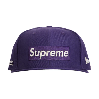 Supreme $1M Metallic Box Logo New Era Navy