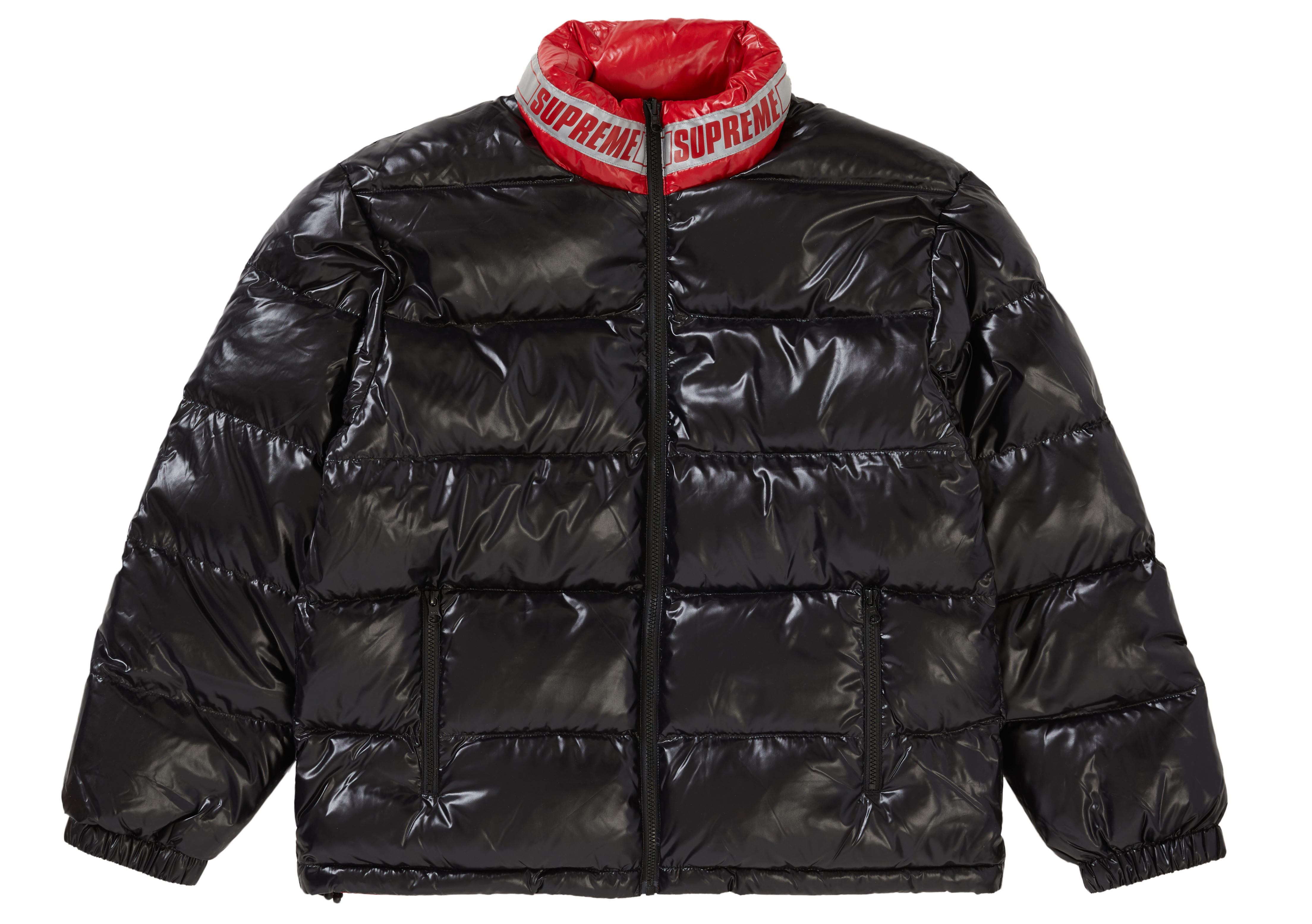 Supreme Shiny Reversible Puffy Jacket Red - Novelship