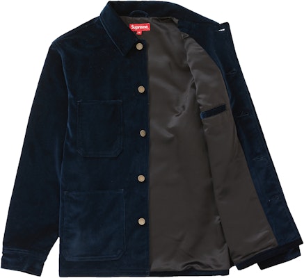 Abrigo de Trabajo Supreme Velvet Negro Lookbook Abrigo de Trabajo Supreme Velvet Negro