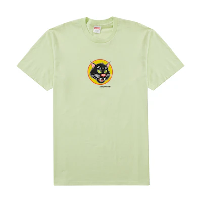 Supreme Black Cat Tee Pale Mint