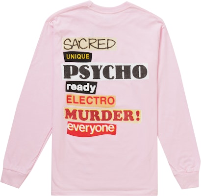 Supreme Sacred Unique L/S Kaos Lengan Panjang Pink Muda Order Supreme Sacred Unique L/S Kaos Lengan Panjang Pink Muda