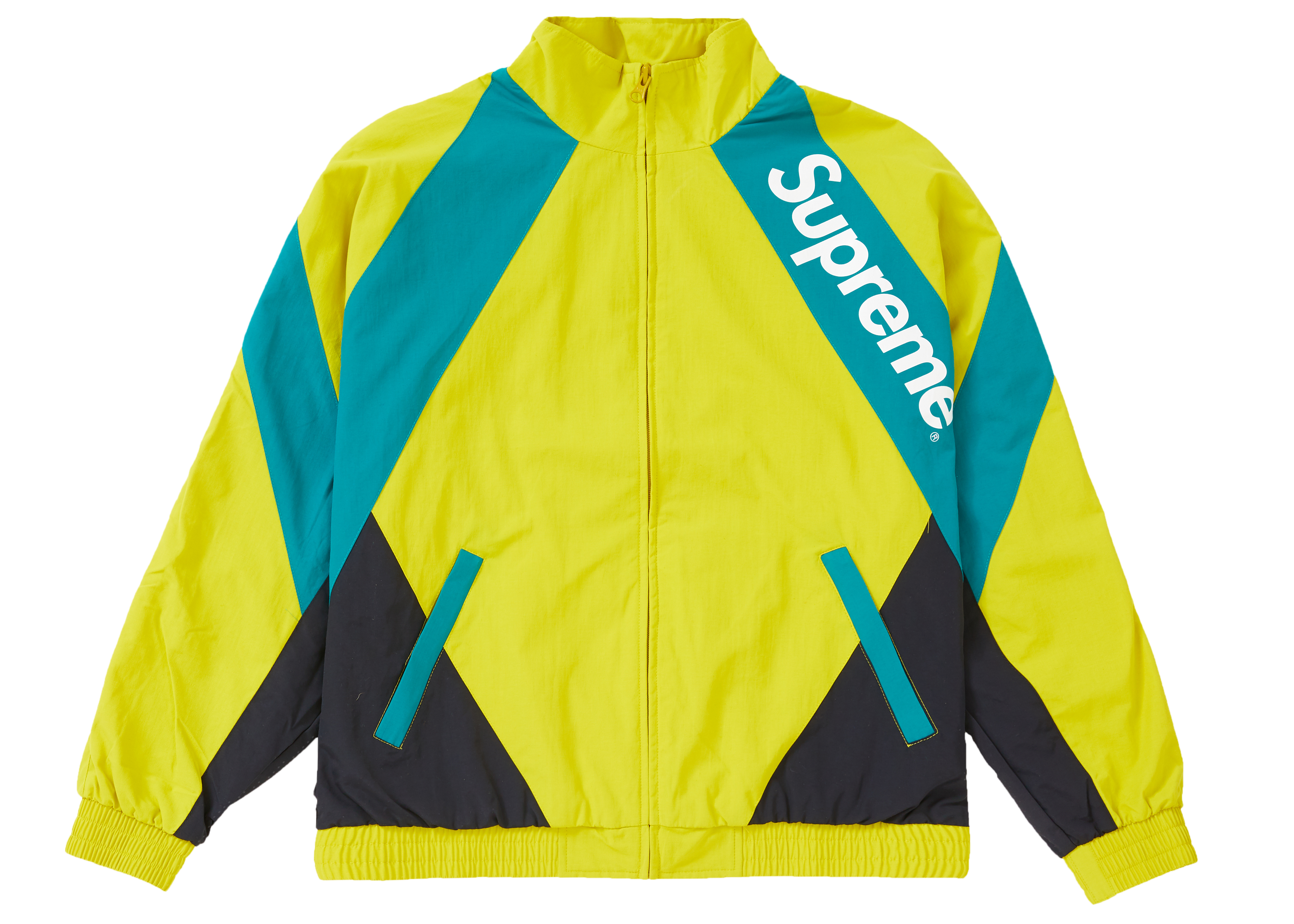 Supreme Paneled Track Jacket Yellow - Novelship