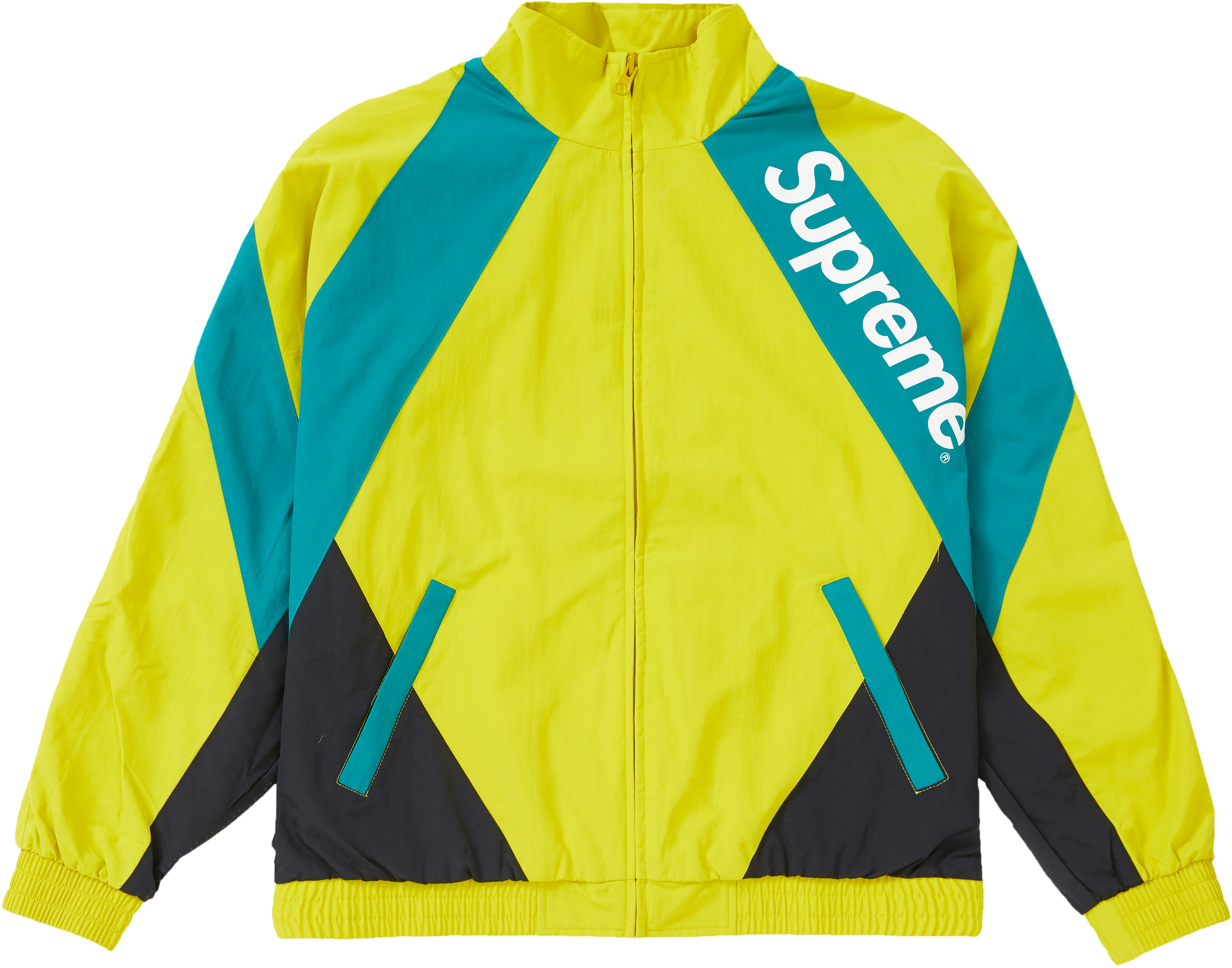 supreme-paneled-track-jacket-yellow