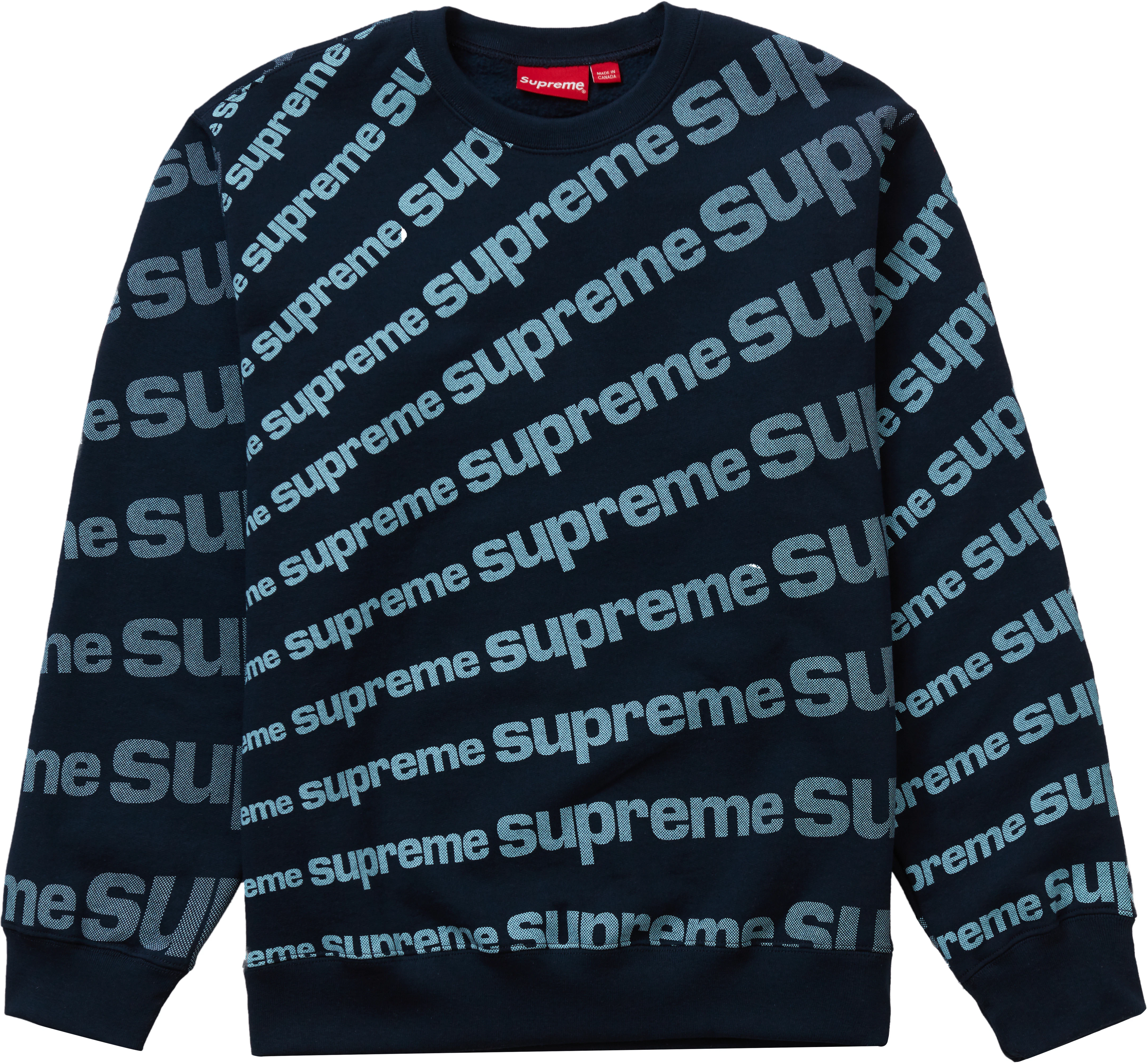 supreme-radial-crewneck-navy