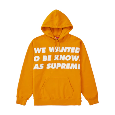 Supreme Known As Hoodie Orange