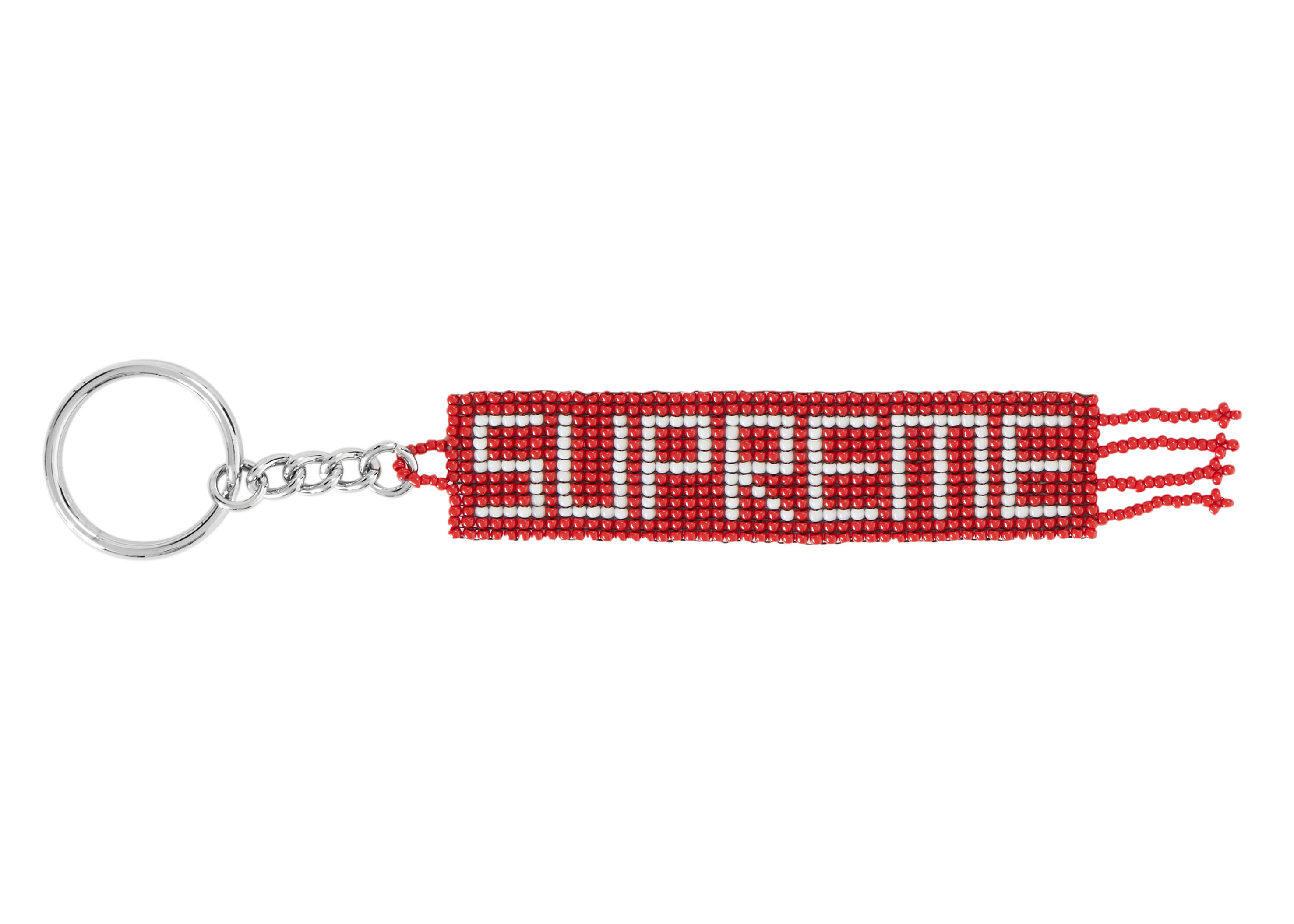 Supreme bevel hot sale logo keychain