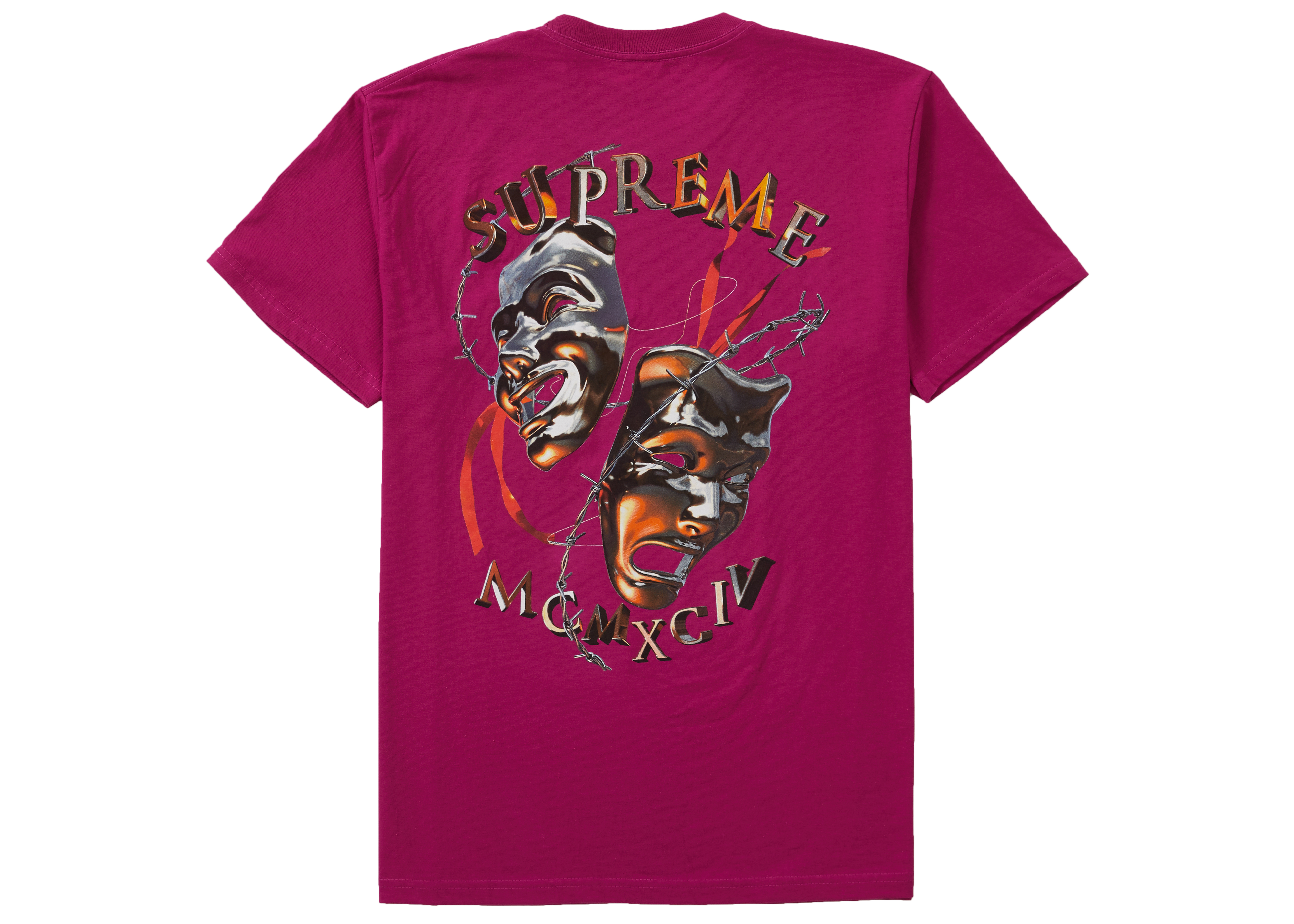 Supreme Laugh Now Tee Magenta Novelship