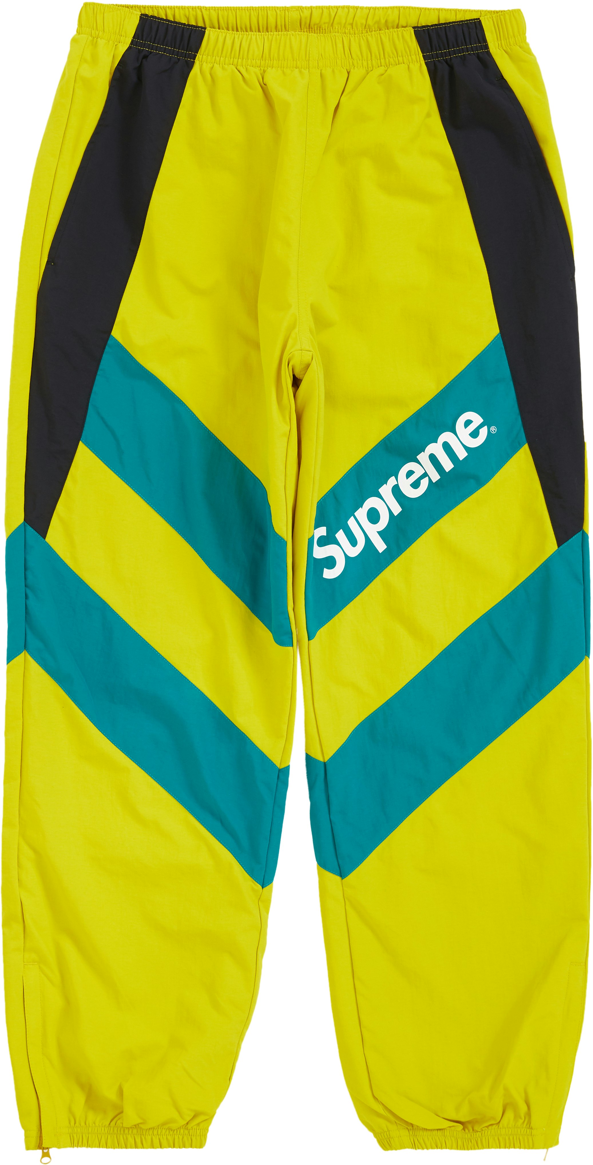 supreme-paneled-track-pant-yellow