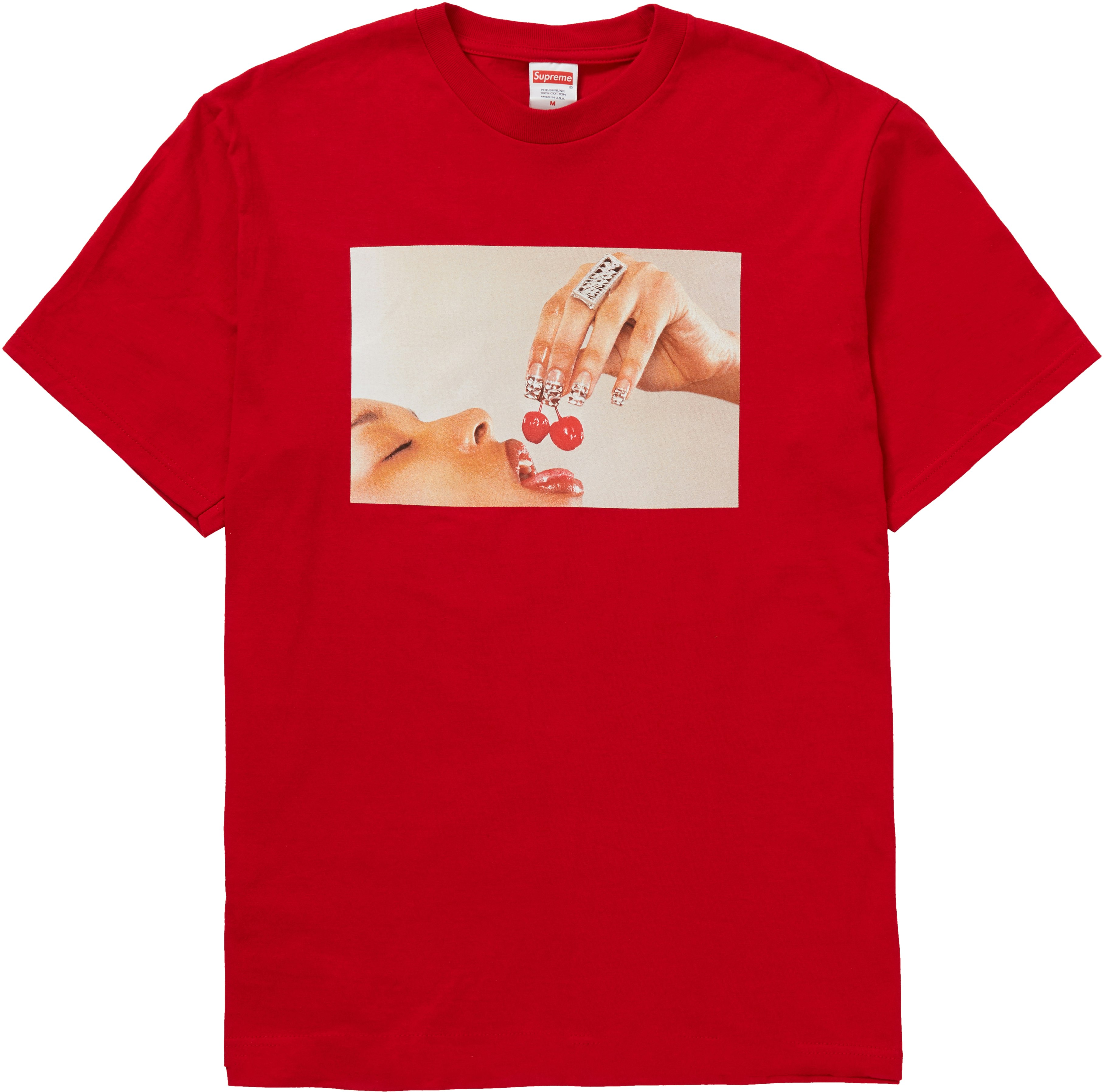 supreme-cherries-tee-red
