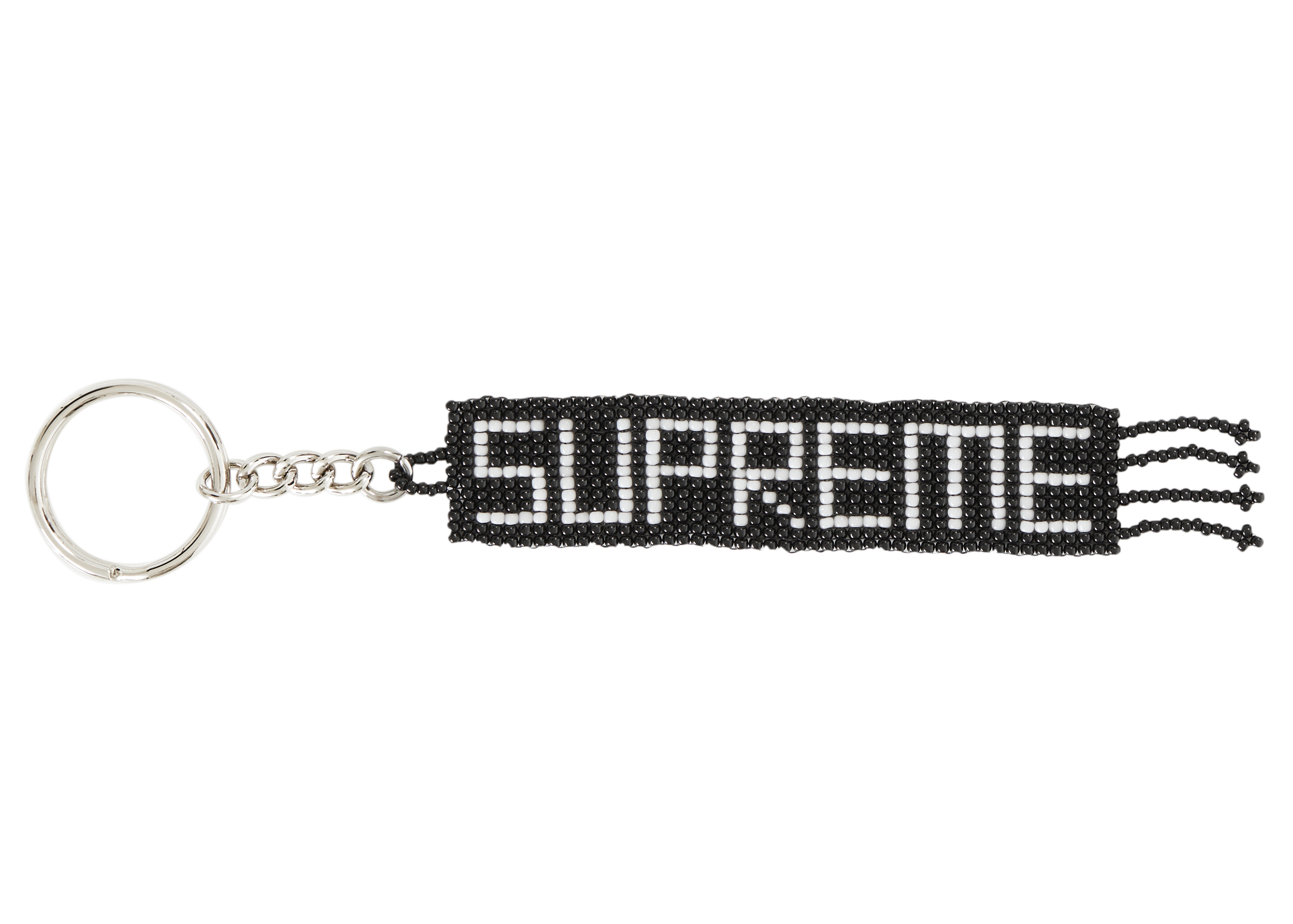 Supreme Beaded Keychain Black purchases