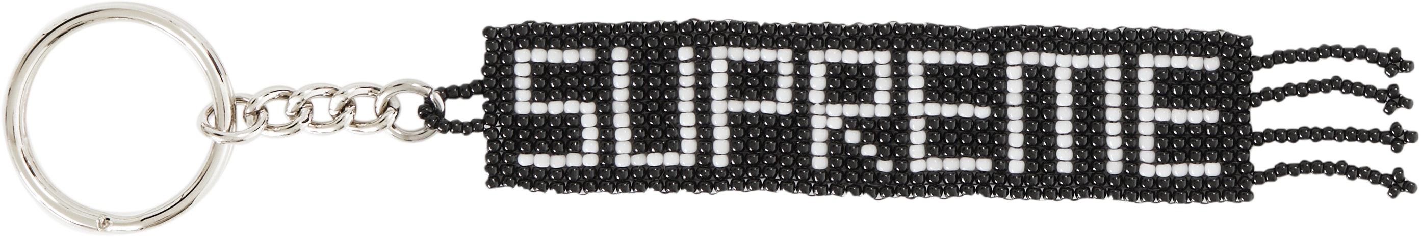 supreme-beaded-keychain-black