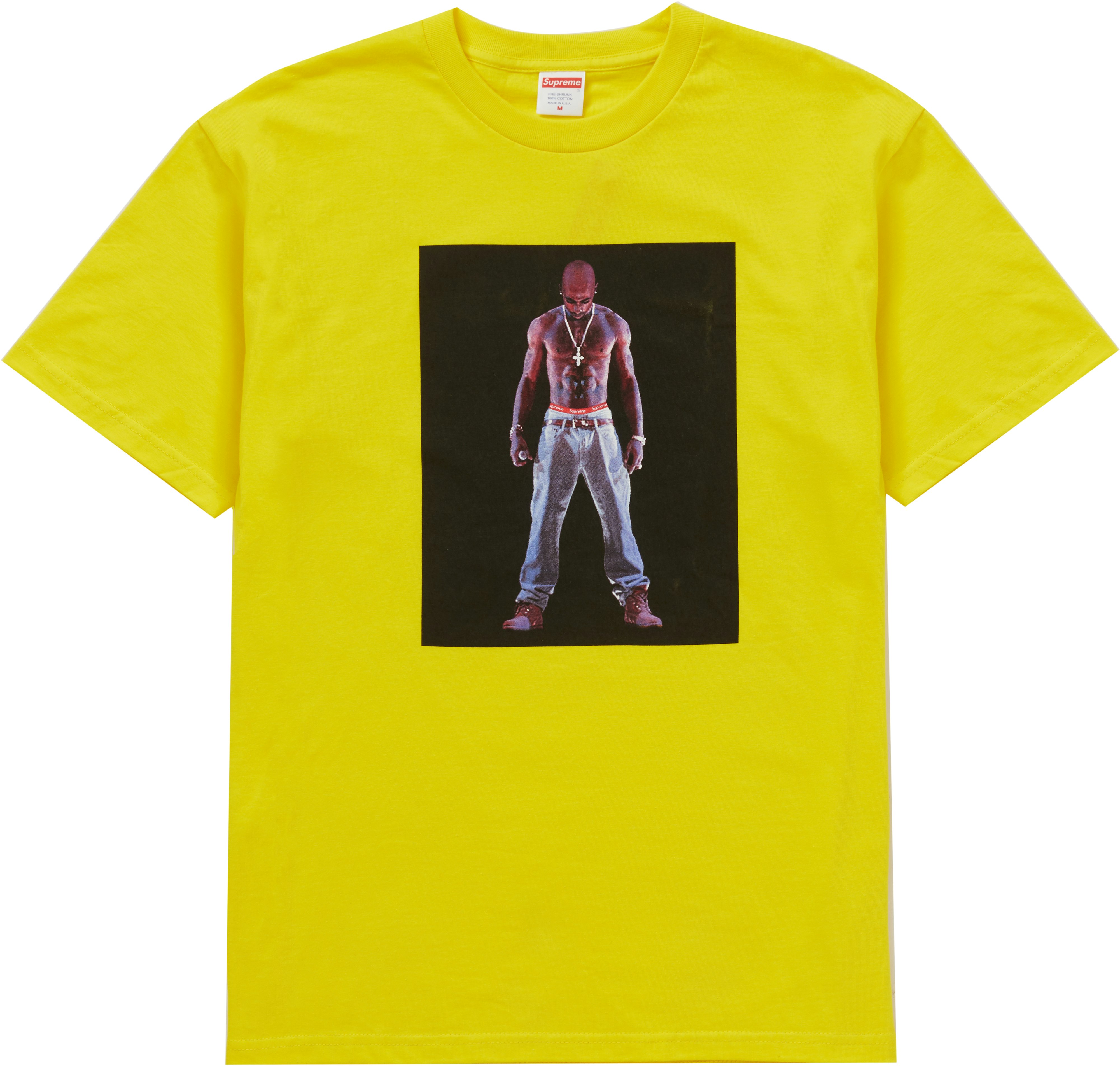 supreme-tupac-hologram-tee-yellow