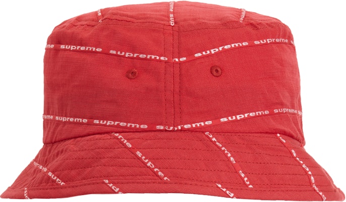 Supreme Sombrero Jacquard de Lino Rojo Buy Supreme Sombrero Jacquard de Lino Rojo