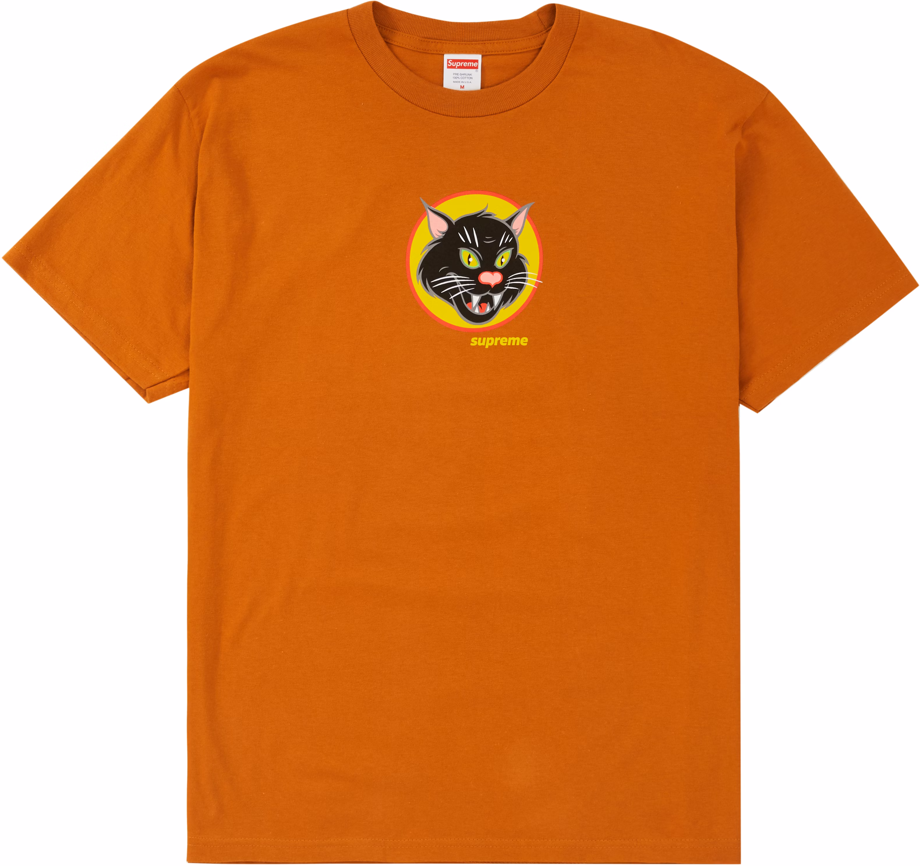 supreme-black-cat-tee-burnt-orange