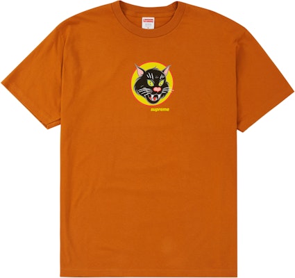 Supreme Camiseta Gato Negro Naranja Quemado Buy Supreme Camiseta Gato Negro Naranja Quemado
