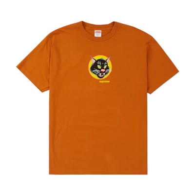 Supreme Black Cat Tee Burnt Orange