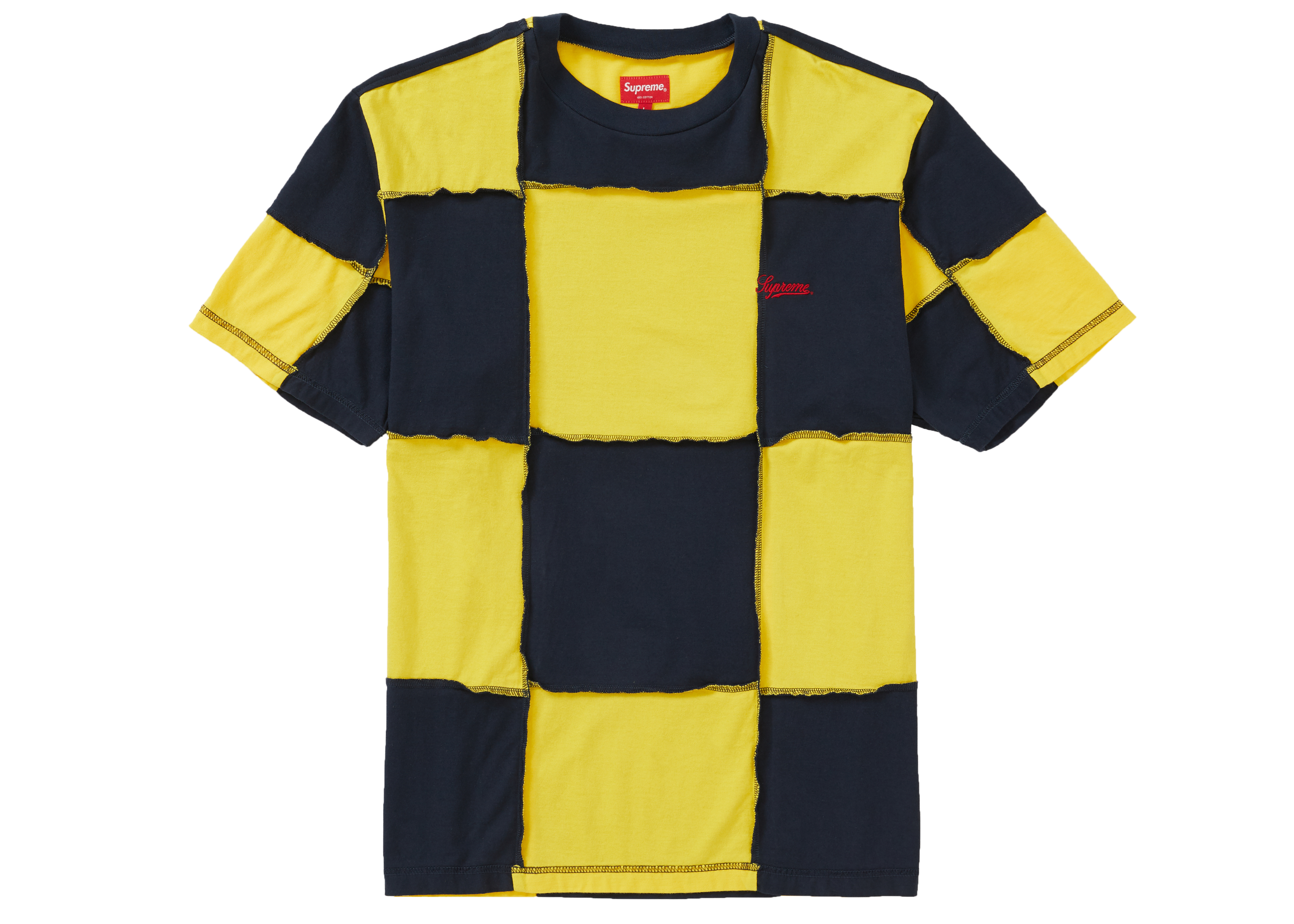 Buy Supreme Patchwork Camiseta Manga Corta Azul Marino