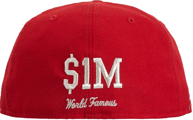 Supreme $1M Logo Logam New Era 'Merah' Lookbook Supreme $1M Logo Logam New Era 'Merah'