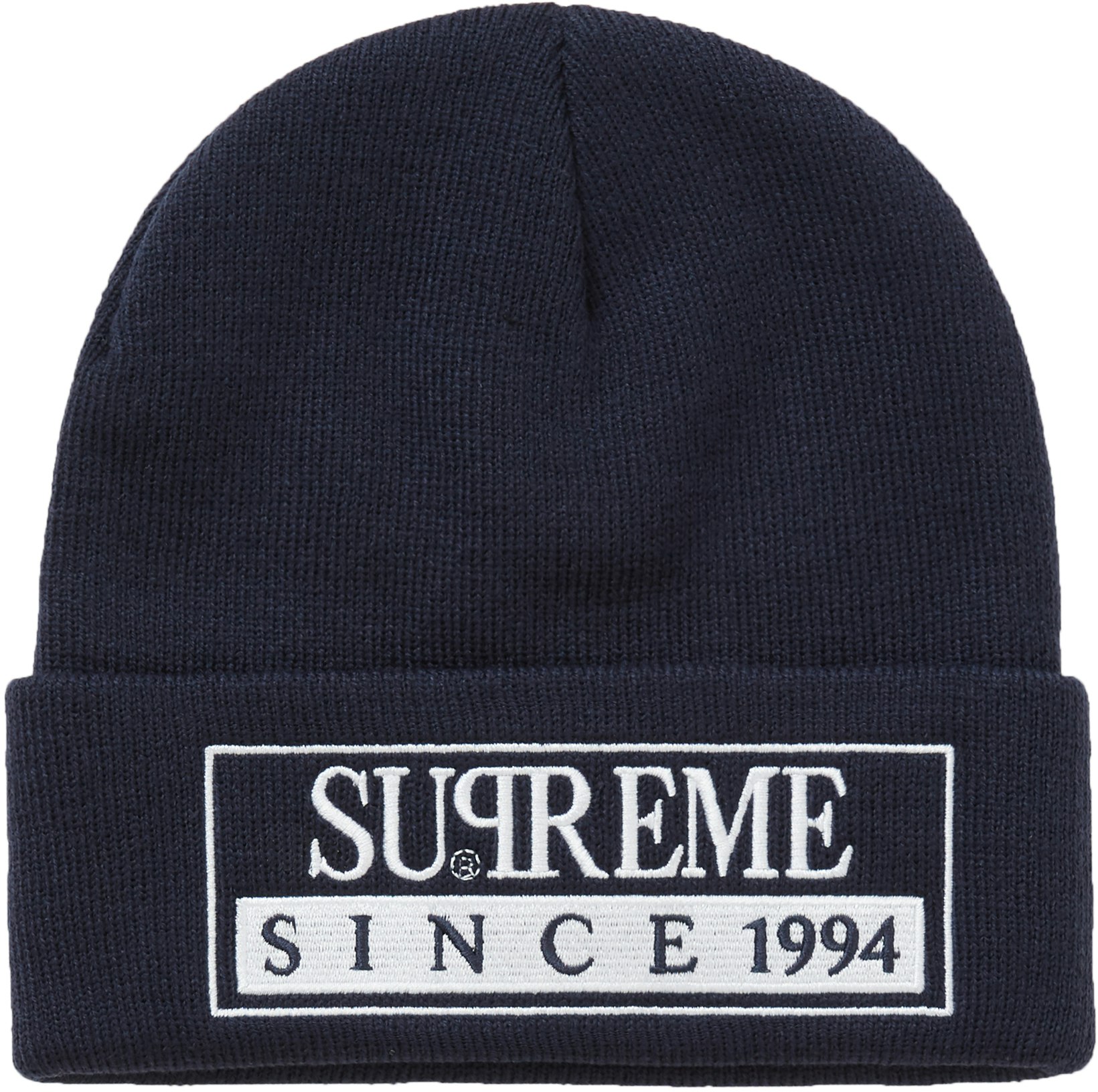 supreme-reserved-beanie-navy