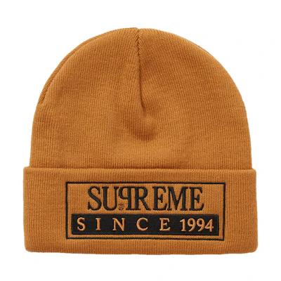 Supreme Reserved Beanie Tan