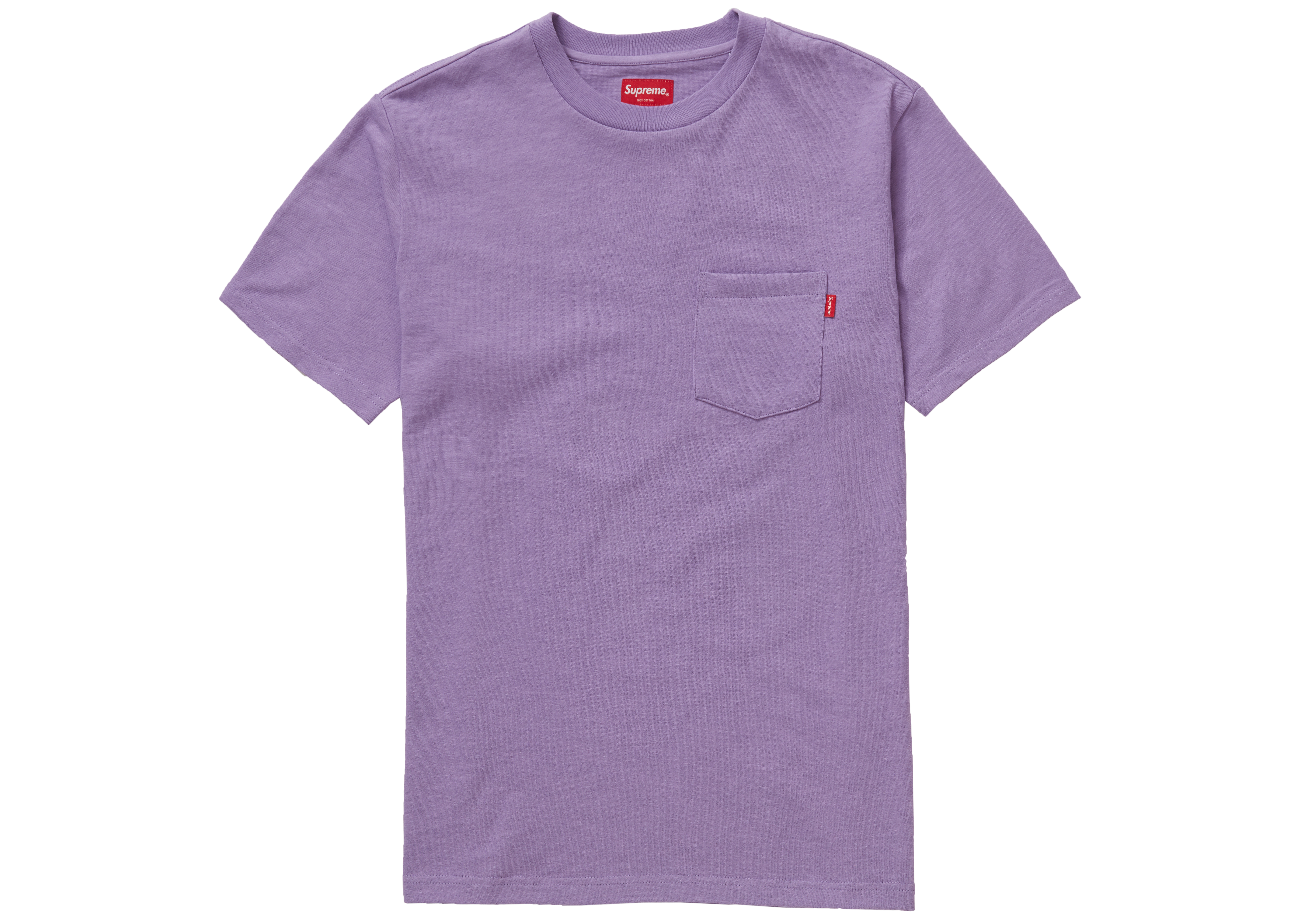 Supreme S/S Pocket Tee Lavender