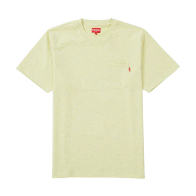 Supreme S/S Pocket Tee Pale Yellow