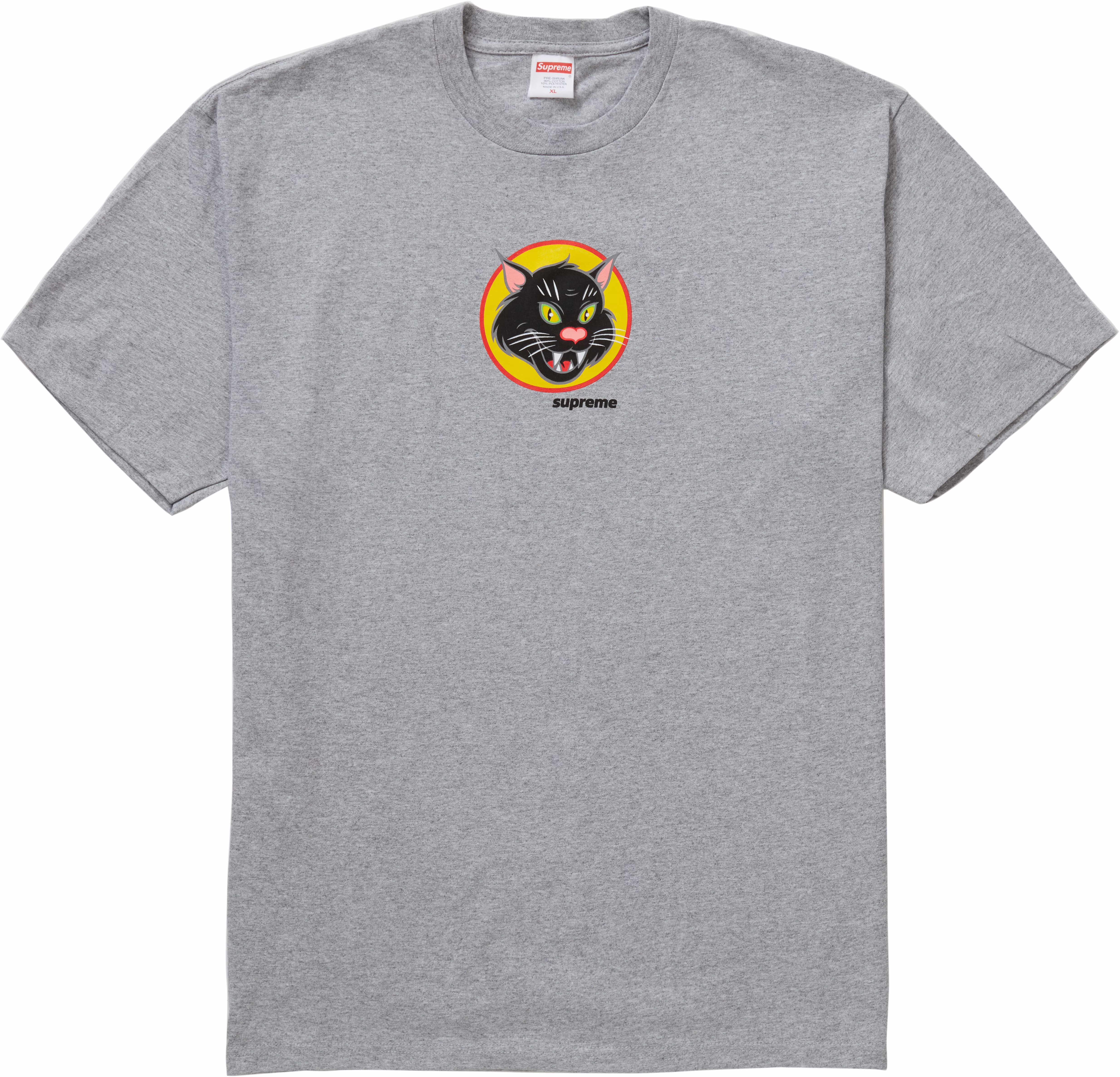 supreme-black-cat-tee-heather-grey